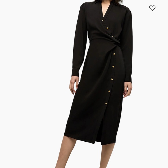 Veronica Beard Elegant Black Dress with Gold Accents NWT - Picture 1 of 4